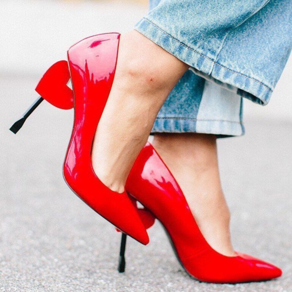 Valentine Day Heart Red Cupid Shoe ALDO - Picture 2 of 7